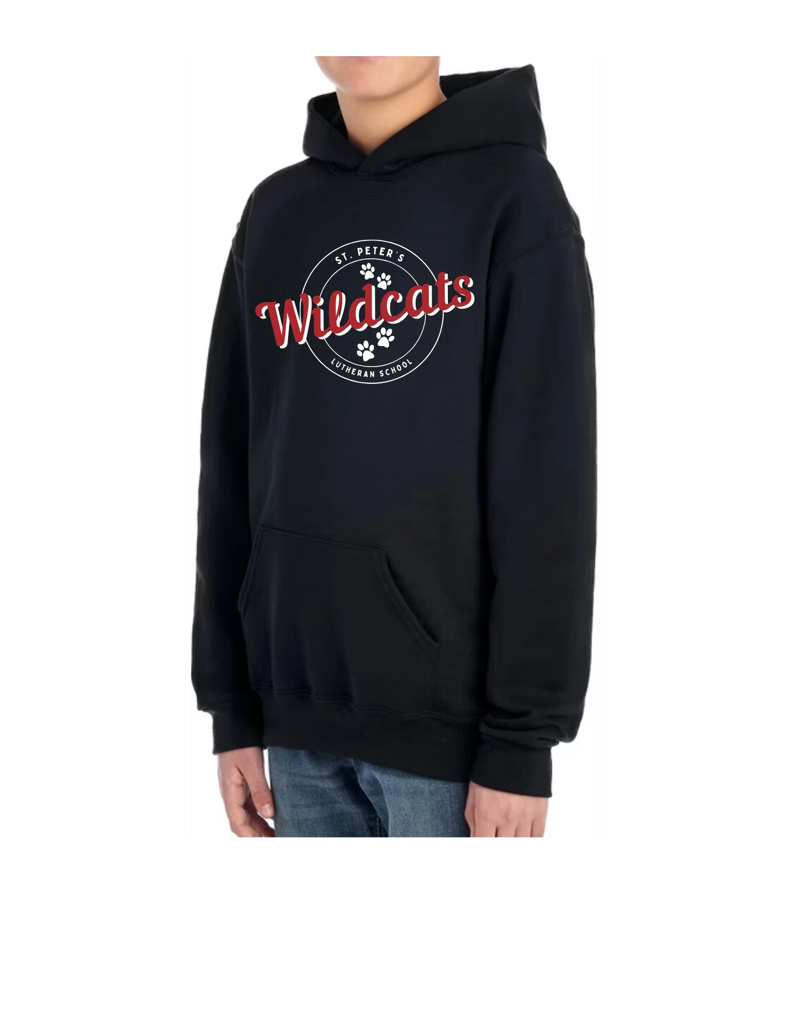 Adult JERZEES® 996MR NuBlend® Unisex Hooded Sweatshirt-logo 5A
