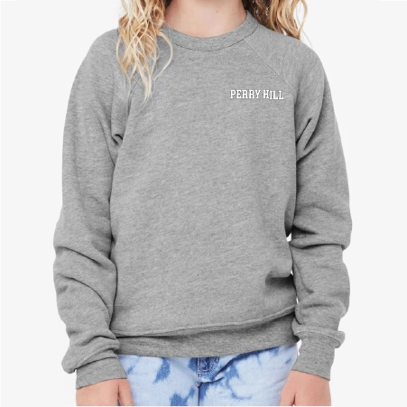 BELLA+CANVAS® 3901Y Youth Sponge Fleece Raglan Sweatshirt