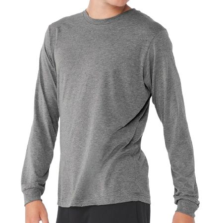 BELLA+CANVAS® 3513 Unisex Triblend Long Sleeve Tee CV351 Full Front logo