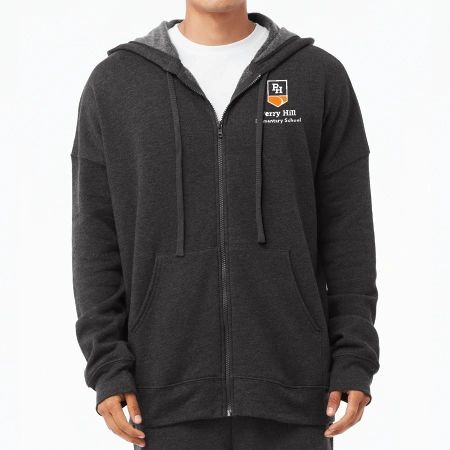 BELLA+CANVAS® 3759 Unisex Sponge Fleece DTM Full Zip Hoodie