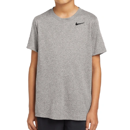 DV7317 Nike Youth Team rLegend Tee with full front DTF printed logo only
