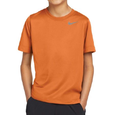 DV7317 Nike Youth Team rLegend Tee with full front DTF printed logo only