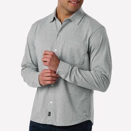 Recover Men's Eco Button Down Shirt w/Left Chest Embroidery