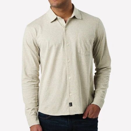 Recover Men's Eco Button Down Shirt w/Left Chest Embroidery