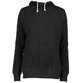 Enza® 09379 Ladies Long Sleeve Funnel Neck Hooded Tee W/left chest DTF print only