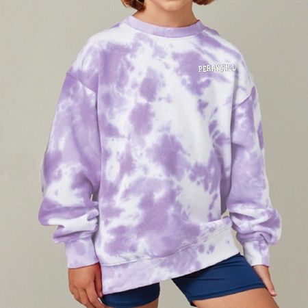 Enza® 98379 Youth Tie Dye Fleece Crew