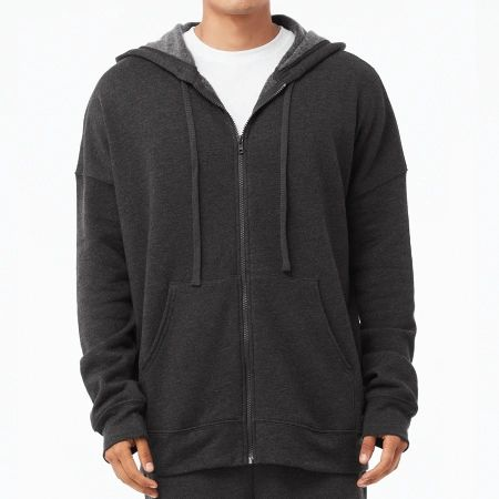 BELLA+CANVAS® 3759 Unisex Sponge Fleece DTM Full Zip Hoodie