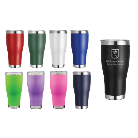 30 oz Tumbler with Lid - Hickory Center Elementary School