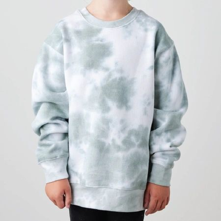 Enza® 98379 Youth Tie Dye Fleece Crew