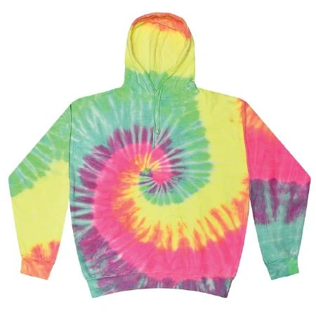 Colortone® 8777Y Youth Tie Dye Fleece Pullover TD987