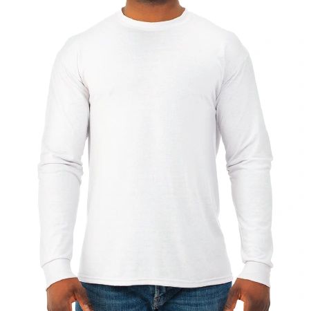 JERZEES® 21MLR DRI-POWER® Unisex Long Sleeve T-Shirt JZ288 Full Front logo