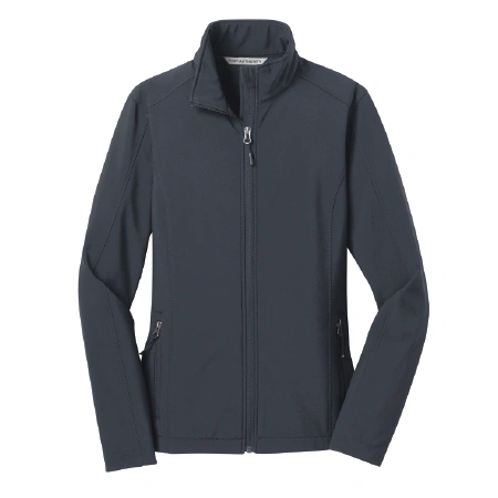 L317 Port Authority® Women's Core Soft Shell Jacket with embroidery of left chest