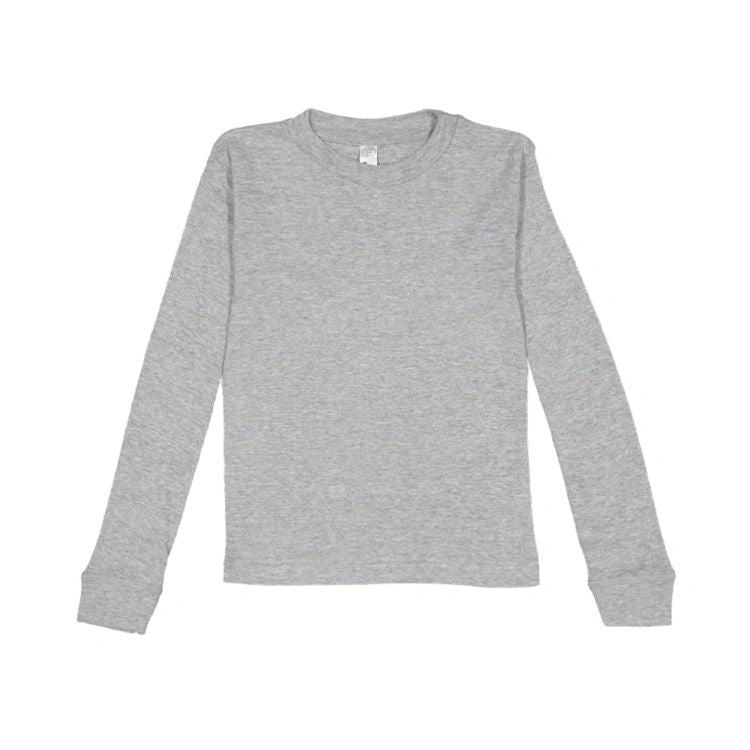 LAT Apparel® 611Z Youth Baby Rib Long Sleeve Pajama Top