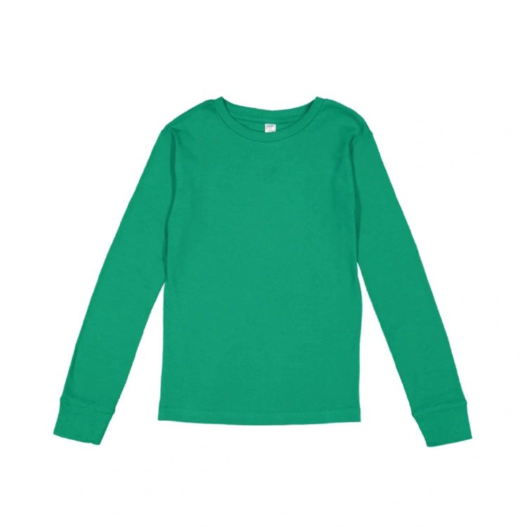 LAT Apparel® 611Z Youth Baby Rib Long Sleeve Pajama Top
