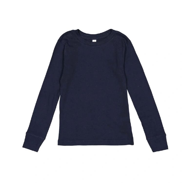 LAT Apparel® 611Z Youth Baby Rib Long Sleeve Pajama Top