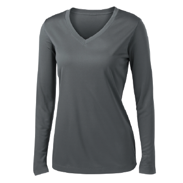 Sport-Tek® Ladies Long Sleeve PosiCharge® Competitor™ V-Neck Tee