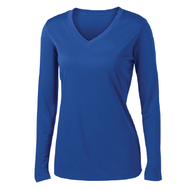 Sport-Tek® Ladies Long Sleeve PosiCharge® Competitor™ V-Neck Tee