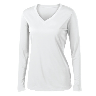 Sport-Tek® Ladies Long Sleeve PosiCharge® Competitor™ V-Neck Tee