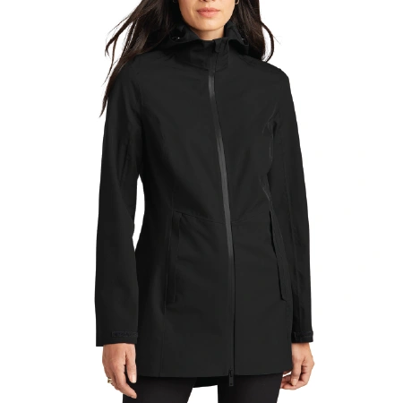 MM7001 Mercer+Mettle® Women’s Waterproof Rain Shell with left chest logo only