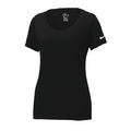 Nike Ladies Dri-FIT Cotton/Poly Scoop Neck Tee