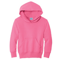 Port & Co™ Youth Core Fleece Pullover Hooded Sweatshirt with full front logo