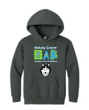 JERZEES® 996YR NuBlend® Youth Hooded Sweatshirt Full Front Logo