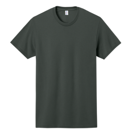 JERZEES® 29MR DRI-POWER® Unisex T-Shirt Full Front Logo