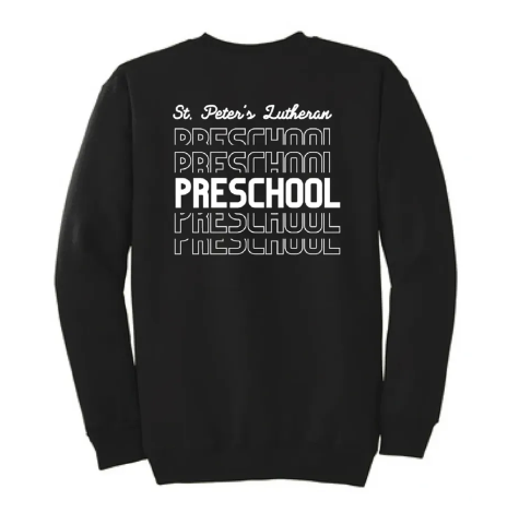 Gildan® 18000 Heavy Blend™ Adult / Youth /  Rabbit Skin 3317 Toddler Crewneck Sweatshirt-logo repeating preschool