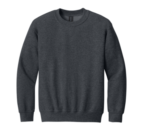 Gildan® 18000B Heavy Blend™ Youth Crewneck Sweatshirt Full Front Logo