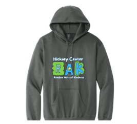 Gildan® SF500 Softstyle® Midweight Fleece Adult Hoodie Full Front and Back Logo