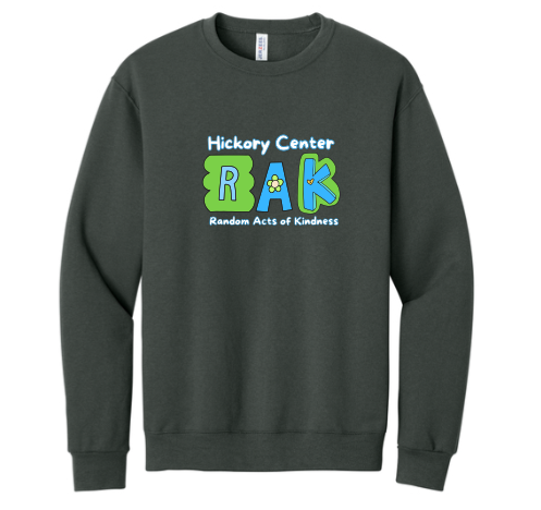 JERZEES® 562MR NuBlend® Unisex Sweatshirt Full Front and Back Logo