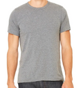 BELLA+CANVAS® 3001CVC Unisex Heather CVC Short Sleeve Tee Full Front Logo