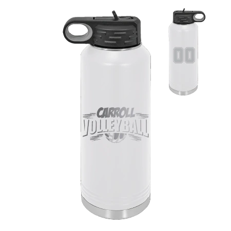 40 oz Water Bottle with Lid / Straw