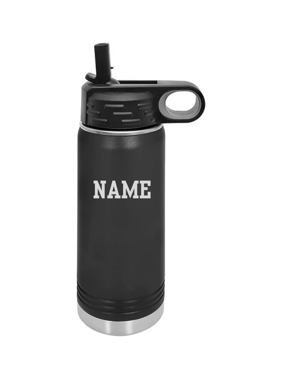 20 oz Water Bottle with Lid / Straw