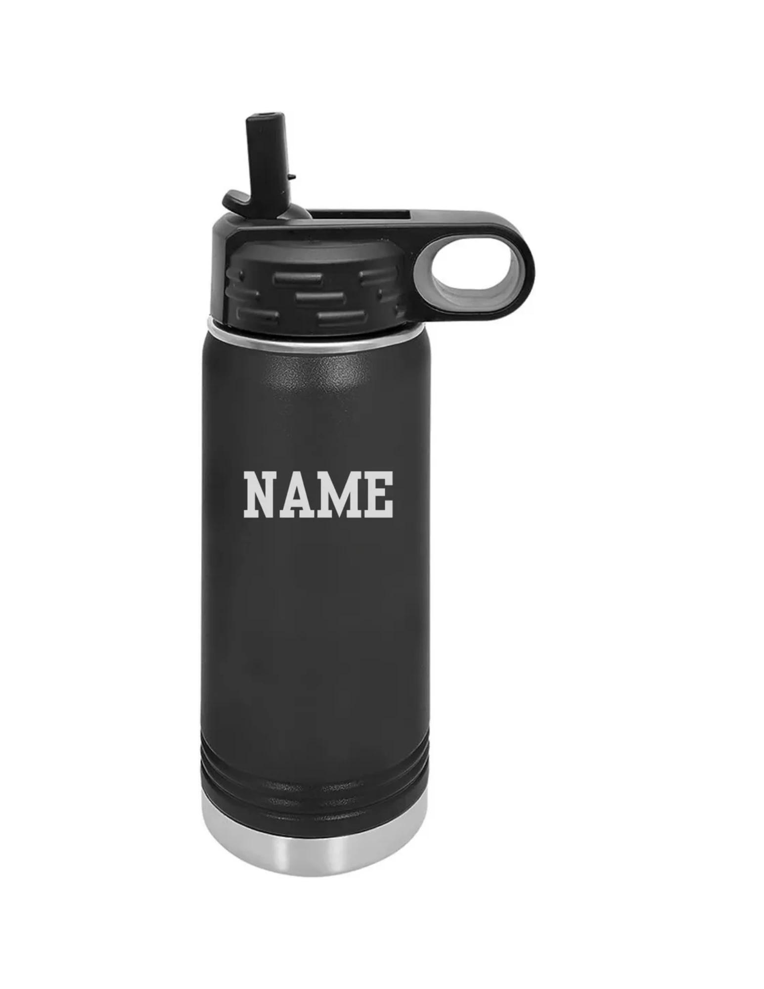 20 oz Water Bottle with Lid / Straw