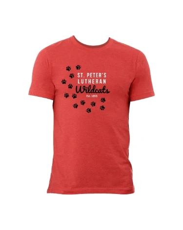 Bella Canvas Short Sleeve T-Shirt Red-logo 3