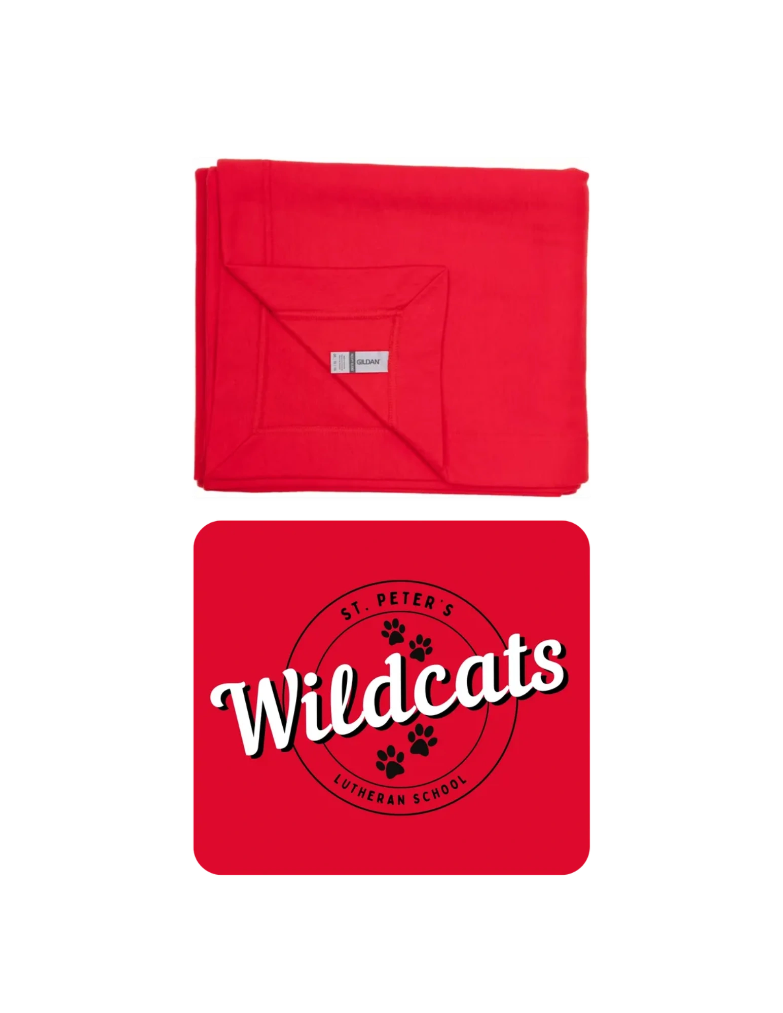 Gildan® 18900 Heavy Blend™ Fleece Stadium Blanket-logo5B