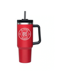40 oz Tumbler with Lid and Straw - Red